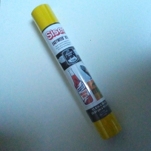 NWT Siser Yellow HTV Iron On Heat Transfer Vinyl Roll 11.8 in x 36 in - Picture 1 of 3